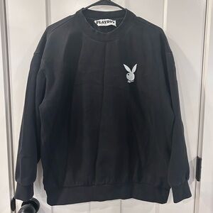 PLAYBOY Black Crewneck Men's Sweater